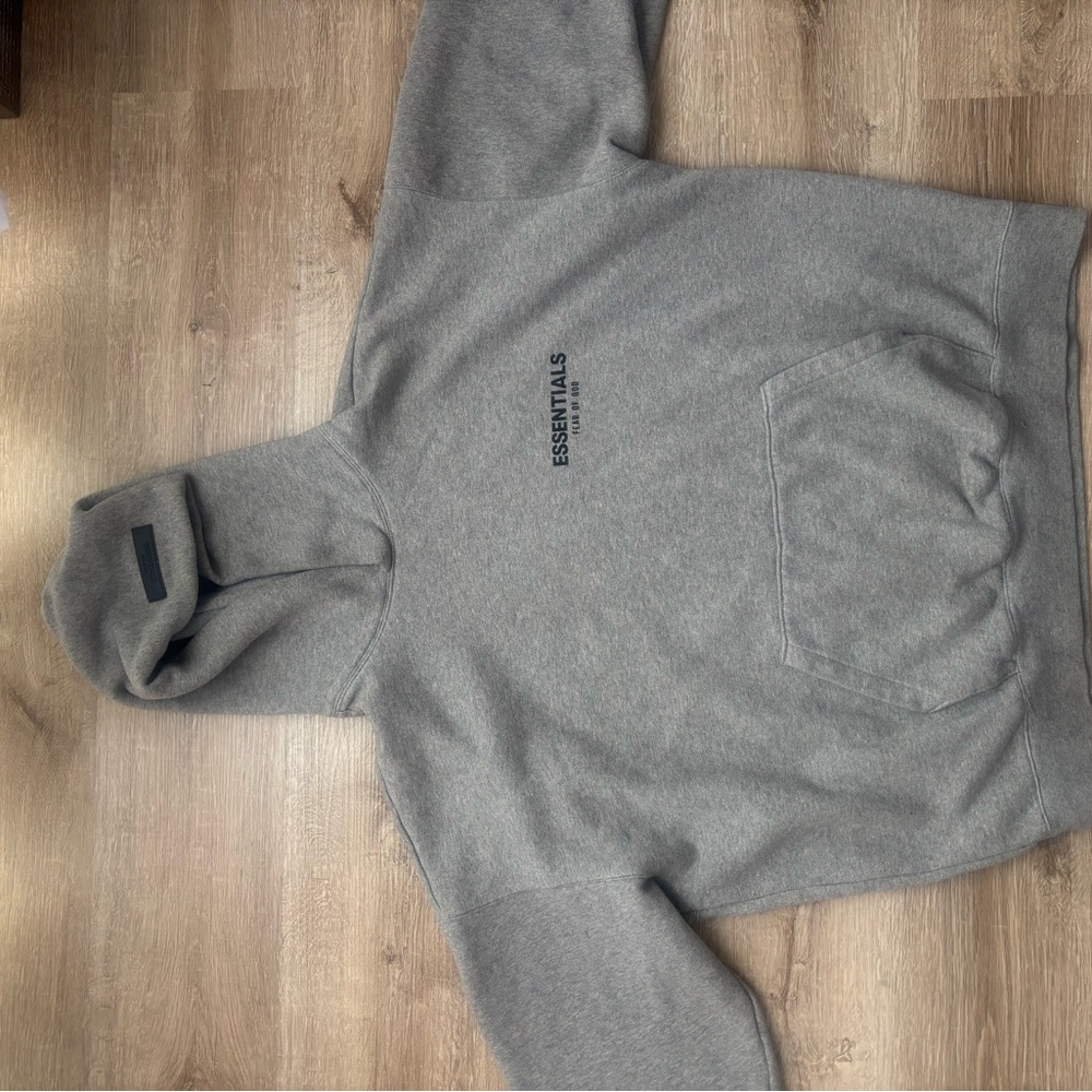 Fear of God Essentials Gray Hoodie